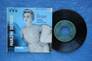 MARLENE DIETRICH / EP PHILIPS 429.062 BE / RECTO-VERSO-LABEL 1 / BIEM 1955 ( F ) - Picture 1 of 2