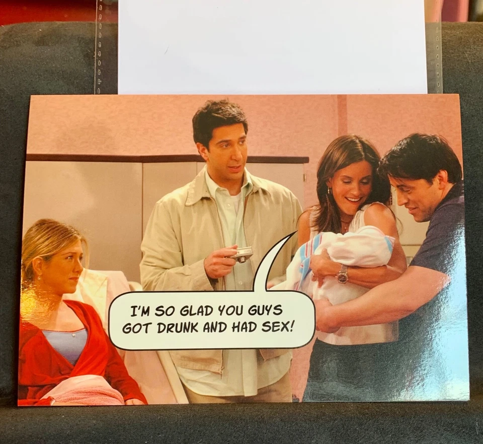 ¡Nueva tarjeta de felicitación para bebé! ¡Amigos Divertido! Foto 1 de 2