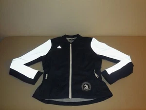 Adidas Boston Marathon 2016 Athletic Jacket NEW Wool Running Blue Coat Womens M - Picture 1 of 5
