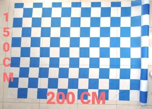 bandierone GIGANTE NAPOLI CAMPIONI scacchi Biancoazzurro 150x200 bandiera - Foto 1 di 2