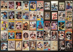 Lot of 50 Different REGGIE JACKSON Baseball Cards HOF 1978-2019 BB1393