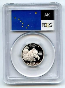 2008 S 25C Silver Alaska Quarter PCGS PR70DCAM - Picture 1 of 2
