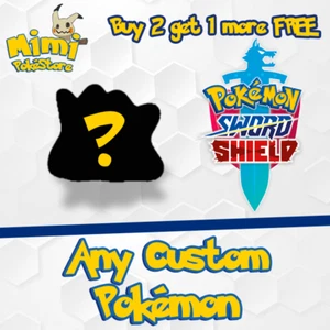 ANY POKEMON CUSTOM Shiny, 6ivs, Competitive, Gigantamax -Pokémon Sword & Shield - Picture 1 of 1