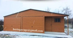 7,5x7 Blechgarage Fertighaus Metallgarage Moderngarage Fertiggarage Lagerraum - Bild 1 von 2