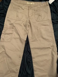 Old Navy Retro Cargo Pant Size 14 Youth Boot Cut Unisex Khakis Low Rise29” W - Picture 1 of 9