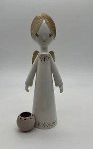 Aquincum Art Deco Engel Kerzenständer Mädchen Figur, Porzellan Ungarn 60er Jahre RAR! - Bild 1 von 6