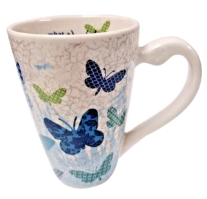 What a Wonderful World Butterfly Flowers Morning Meadow 15oz Mug - Picture 1 of 8