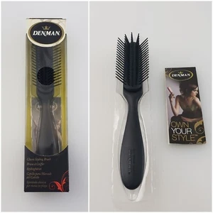 Denman Classic Styling Haarbürste D143 Professional 5-reihig schwarz 7,5" NEU - Bild 1 von 8