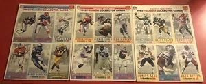 1993 McDonalds NFL GameDay Football Cards Complete Set 3 Uncut Sheets Elway Rice - Picture 1 of 7