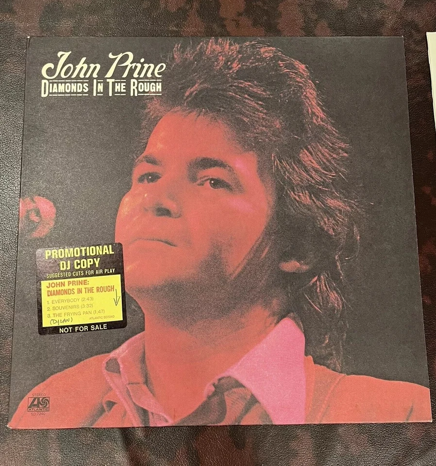 John Prine Diamonds In The Rough Vinyl LP Atlantic Records SD-7240 1972 Dj Promo - Image 1 of 4