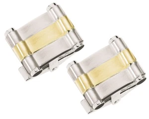 DOLAN BULLOCK  vintage ss   & 18k cufflink   USA MADE SAVE BIG $280 - Picture 1 of 1