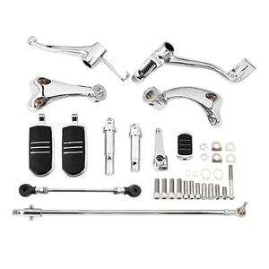 Forward Control Footpeg Bracket Fit For Harley Sportster 883 1200 2014-2022 2021 - Foto 1 di 9