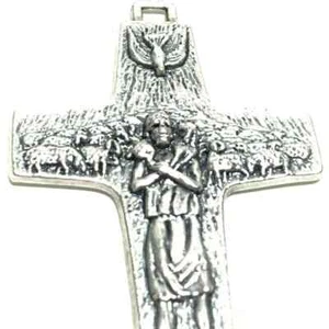 Réplica de la cruz pectoral de 3" del crucifijo del Papa Francisco Vedele bendecido por el Papa - Imagen 1 de 6