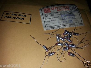 16pcs NOS UNITRA MIFLEX 560PF 160V axial STYROFLEX POLYSTYRENE HIEND CAPS ! - Picture 1 of 1
