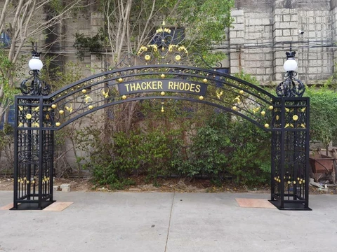 BEAUTIFUL VICTORIAN STYLE WROUGHT IRON ENTRYWAY ARCH - JTR12 Cover
