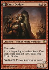 MTG Kruin Outlaw-PLAYED/DAMAGED Outlaws of Kruin-ISD-Magic