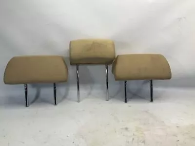 02 03 04 BMW 745i Rear 2ND Row Seat Headrest Set Of 3 OEM B - Image 1 of 4