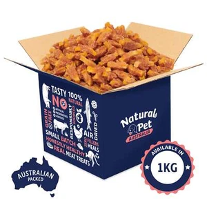 Sweet Potato & Chicken Wraps 1kg - 100% Natural and Healthy Dog Treats, Bulk Buy - Picture 1 of 8