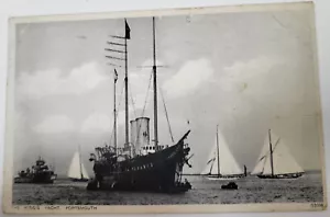 VINTAGE 1935 PC ROYAL TRANSPORT THE KING'S YACHT ESCORT IN PORTSMOUTH INGHILLANDA - Foto 1 di 2