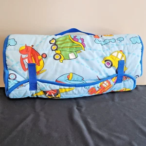 Hedstrom Roll Up Sleeping Mat Babies Nap Time Toddlers Trains Planes Vintage - Picture 1 of 11