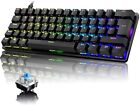 60% Mechanische Gaming-Tastatur Typ C Kabelgebunden 61 Tasten 18 Chroma-RGB LED