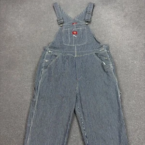 Dickies Dungarees Womens 32x26 Blue Bib Overalls Workwear Denim Carpenter Ladies - Picture 1 of 11