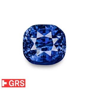 GRS & GII Certified ROYAL BLUE Sapphire 2.42 Ct. Natural Unheated EYE-CLEAN Rare - Picture 1 of 8