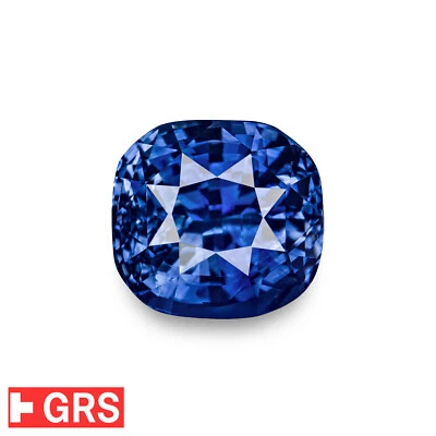GRS & GII Certified ROYAL BLUE Sapphire 2.42 Ct. Natural Unheated EYE-CLEAN Rare - Image 1 of 4