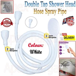 DOPPIO RUBINETTO LAVANDINO BAGNO SOFFIONE DOCCIA TUBO SPRAY PARRUCCHIERE PUSH ON MIXER - Foto 1 di 18