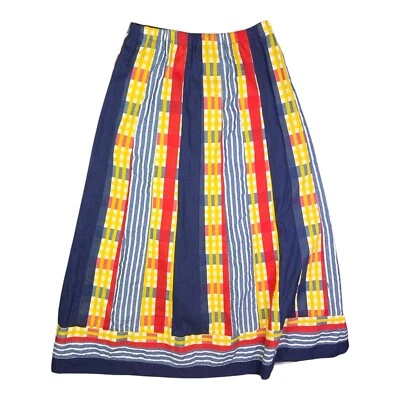 Vintage Chessa Davis Maxi Skirt Mixed Fabrics Pull-On Lined *Flaw - Image 1 of 4