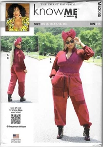 BODY KNOW MEME 2055 S PATRÓN TALLA 8-16 MISSES' Y PANTALONES DEPORTIVOS CARGO SIN CORTAR - Imagen 1 de 2