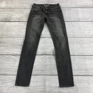 Bullhead Jeweled Super Skinny Low Rise Jeans Women Size 5 Denim Pants Stretch - Picture 1 of 14