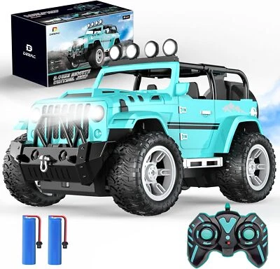 DEERC DE86 1:16 Remote Control Car with Fog Mist & Music RC Truck Crawler RC Car