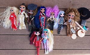 LOL Surprise OMG Fashion Dolls Lot of 9 GUC