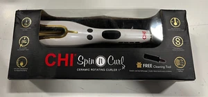 CHI Spin N Curl 1" Rotierender Lockenstab Special Edition, weiß - Bild 1 von 2