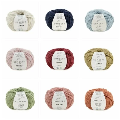 CONCEPT BY KATIA - LINUM - Garn - 50g - LL 100m - (9,98€/100g)