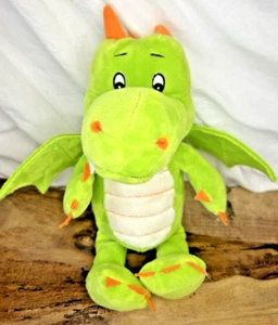 Kinder Surprise Soft Green Dragon Plush Stuffed Toy 10" Collectible Rare - Picture 1 of 5