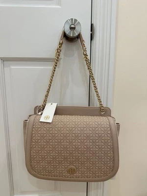 Tory Burch Bryant Quilted Shoulder Bag, Light Oak Color - Image 1 of 4