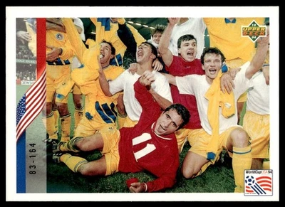 1994 Upper Deck World Cup Contenders English/Spanish Checklist 83-164 #278 - Image 1 of 2