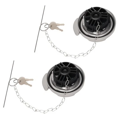 Fuel Cap Lock for Peterbilt 330 335 337 352 1975-2014 600212 with Keys Silver - Image 1 of 4