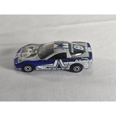 Troy Aikman 1999 Dallas Cowboys Corvette Diecast Car Maisto NFL #8 - Image 1 of 3