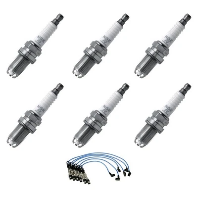 For Volkswagen Jetta 1999-2002 NGK Spark Plug Wire & Spark Plug Kit Foto 1 de 4