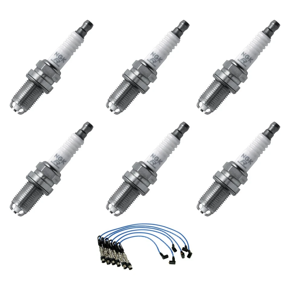 For Volkswagen Jetta 1999-2002 NGK Spark Plug Wire & Spark Plug Kit Foto 1 de 4