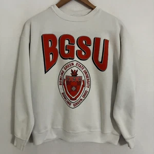 Vtg Bowling Green State University Sweatshirt Fits Like XL Crewneck Pullover - Picture 1 of 8