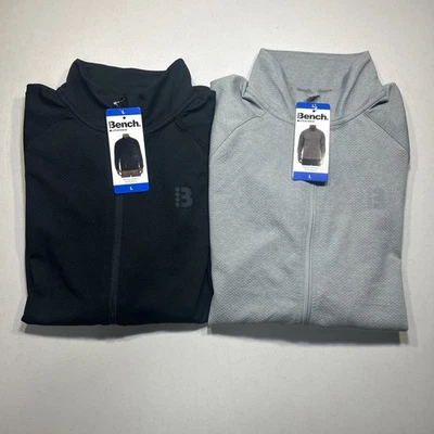 LOTE DE 2 Jaquetas Urbanwear com Zíper Completo Absorção de Umidade Novo com etiquetas Tamanho G - Imagem 1 de 4