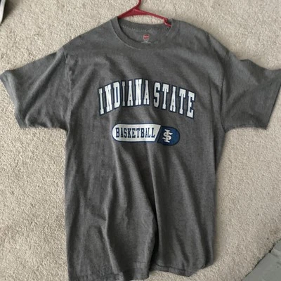 Indiana State University Men’s Unisex Large (L) ISU Sycamores Basketball T-Shirt - Image 1 of 4