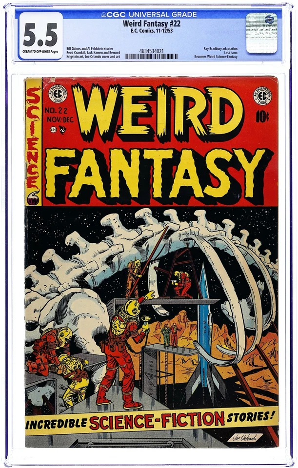 Weird Fantasy #22 CGC 5.5 1953 4634534021 - Image 1 of 2