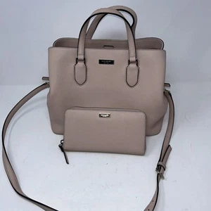 Kate Spade Laurel Way Evangelie Satchel Blush Pink mit Geldbörse Set Schultertasche - Bild 1 von 19