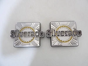 PAIR 1981 1982 1983 84- 1988 CHEVY K5 BLAZER SILVERADO QUARTER PANEL EMBLEMS OEM - Picture 1 of 12