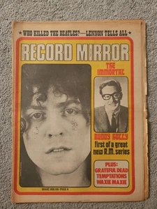 Record Mirror Newspaper April 29th 1972 Marc Bolan Cover - Picture 1 of 5